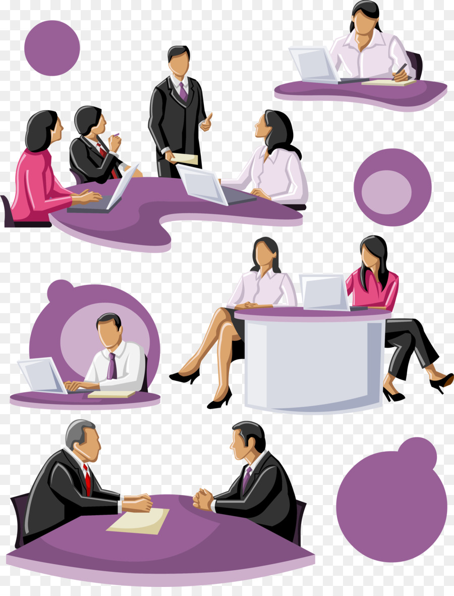Silhouette Cartoon Download Flat design - Vector Business people talking png download - 3138*4050 - Free Transparent Silhouette png Download.