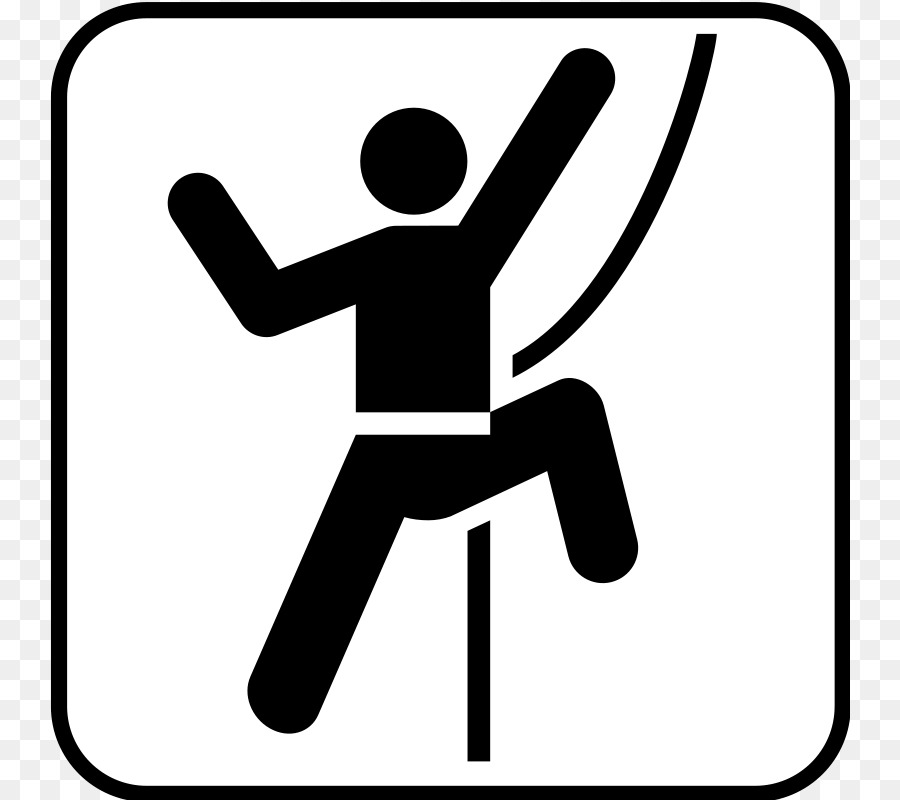 Rock climbing Free climbing Bouldering Pictogram - Recreation Cliparts Free png download - 800*800 - Free Transparent Climbing png Download.