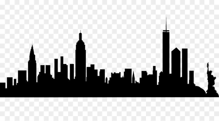 Manhattan Skyline Vector graphics Royalty-free Image -  png download - 1600*855 - Free Transparent Manhattan png Download.