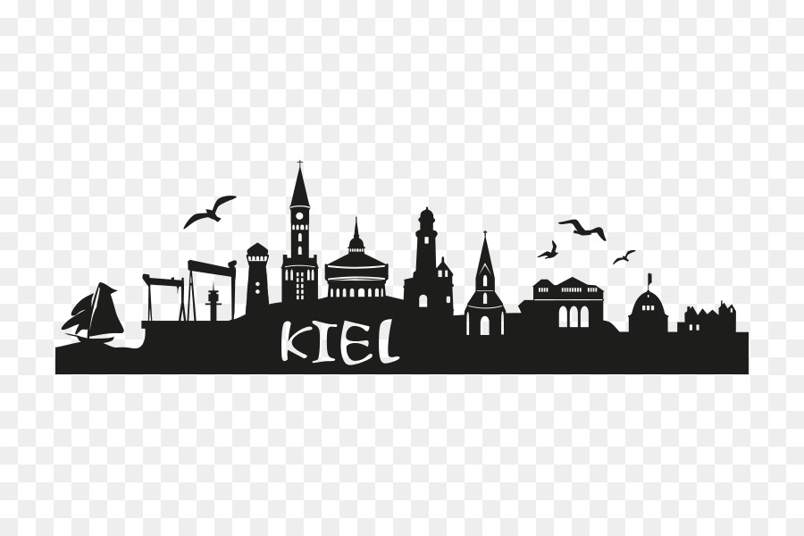 Kiel Skyline Silhouette Logo - Silhouette png download - 800*600 - Free Transparent Kiel png Download.