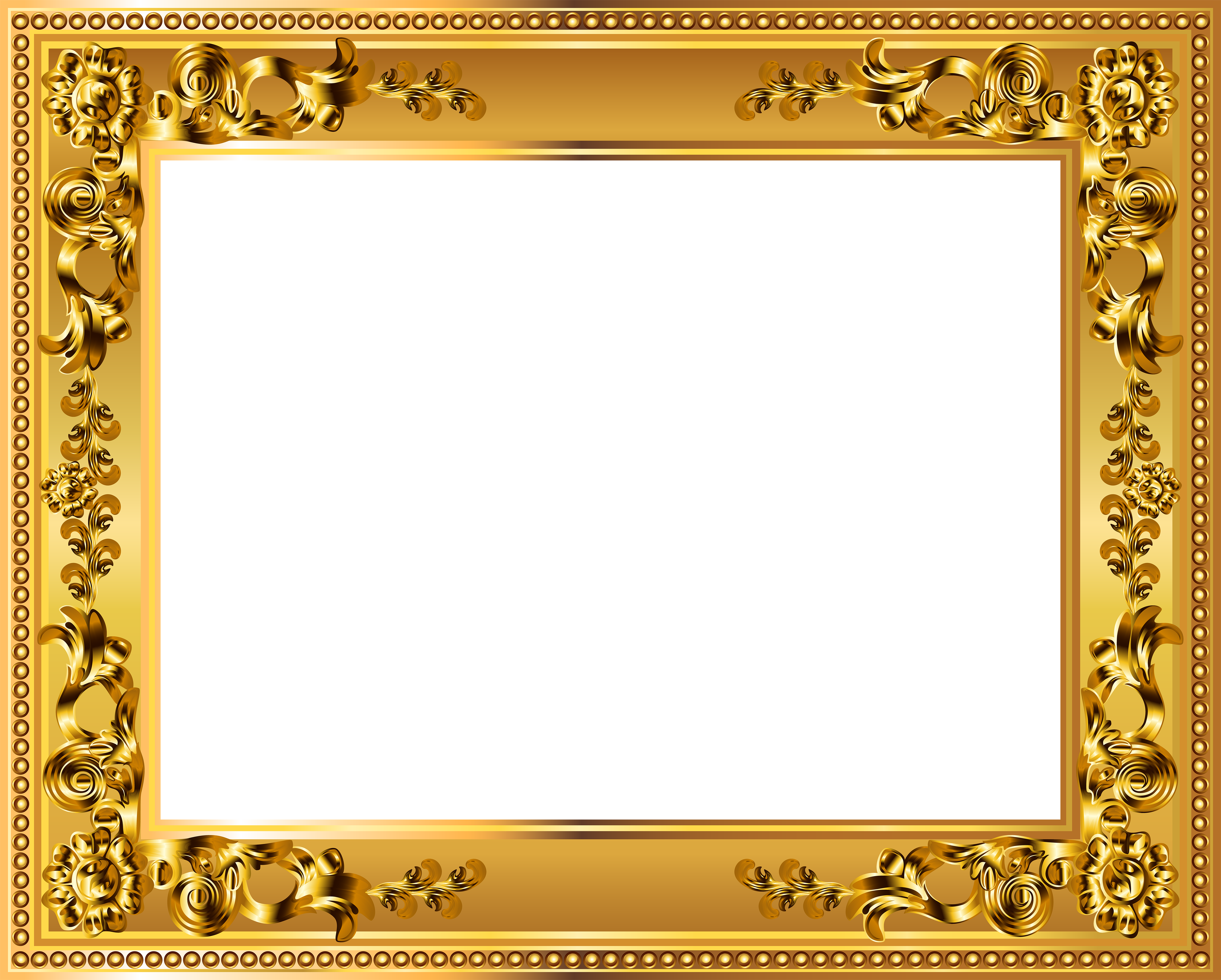 transparent gold frame