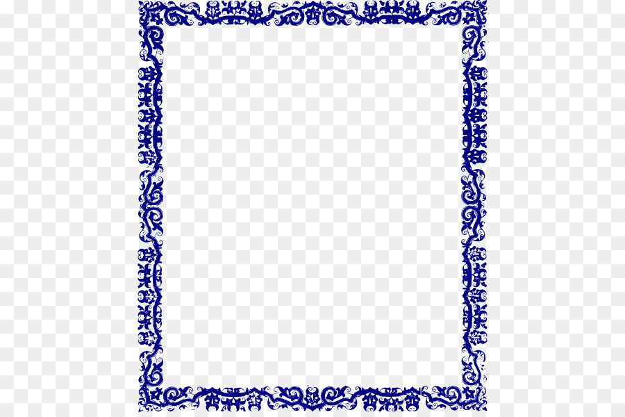 Islam Clip art - Blue Border Frame PNG Transparent Image png download - 504*593 - Free Transparent Picture Frames png Download.