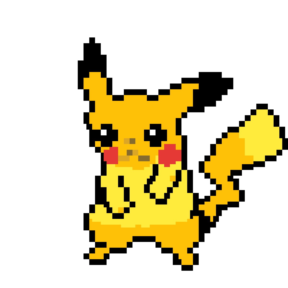 Pikachu Sprite Video Games Raichu GIF - pixel animal png pixel art png ...