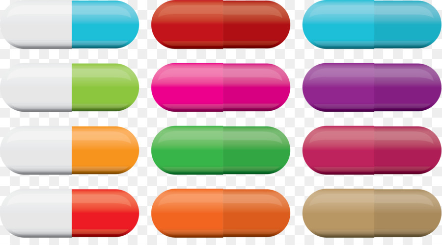 Tablet Pharmaceutical drug Capsule Pill organizer - Vector colored pills png download - 1806*974 - Free Transparent Tablet png Download.