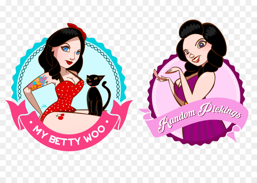 Clothing Accessories Logo Illustration Pin-up girl Font - chic style png download - 2110*1465 - Free Transparent Clothing Accessories png Download.