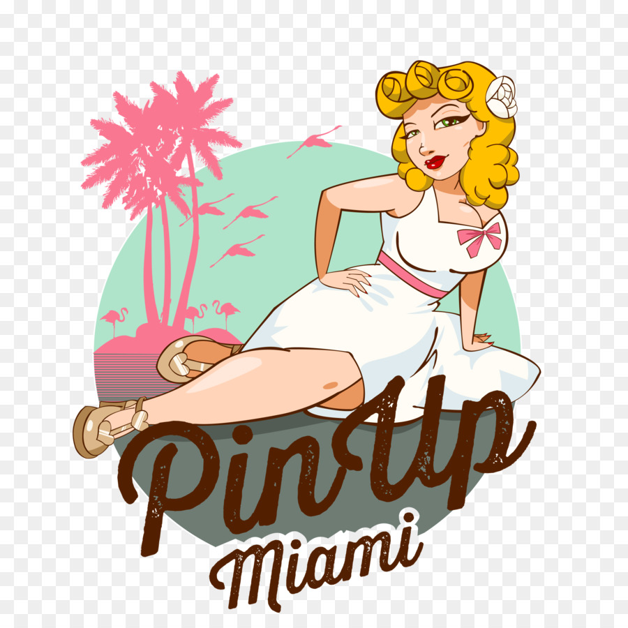 Miami Beach Illustration Pin-up girl Miami International Film Festival - dash berlin live in miami png download - 2000*2000 - Free Transparent Miami png Download.