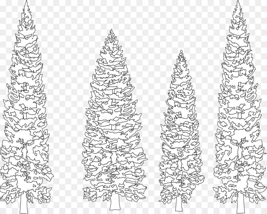 Pine Tree Fir Line art Coloring book - pine vector png download - 999*798 - Free Transparent Pine png Download.