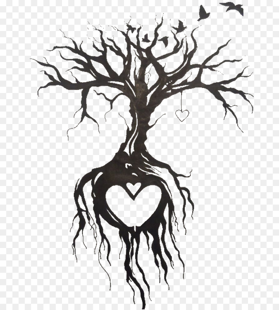Tattoo Drawing Tree Sketch - tree png download - 736*998 - Free Transparent  png Download.