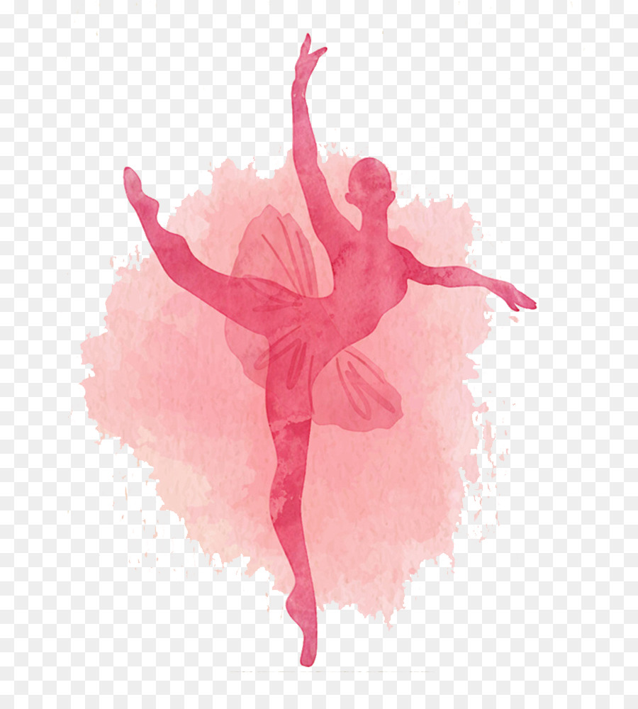 Ballet Dancer Ballet Dancer Ballet shoe - Pink Watercolor Ballet png download - 784*984 - Free Transparent  png Download.