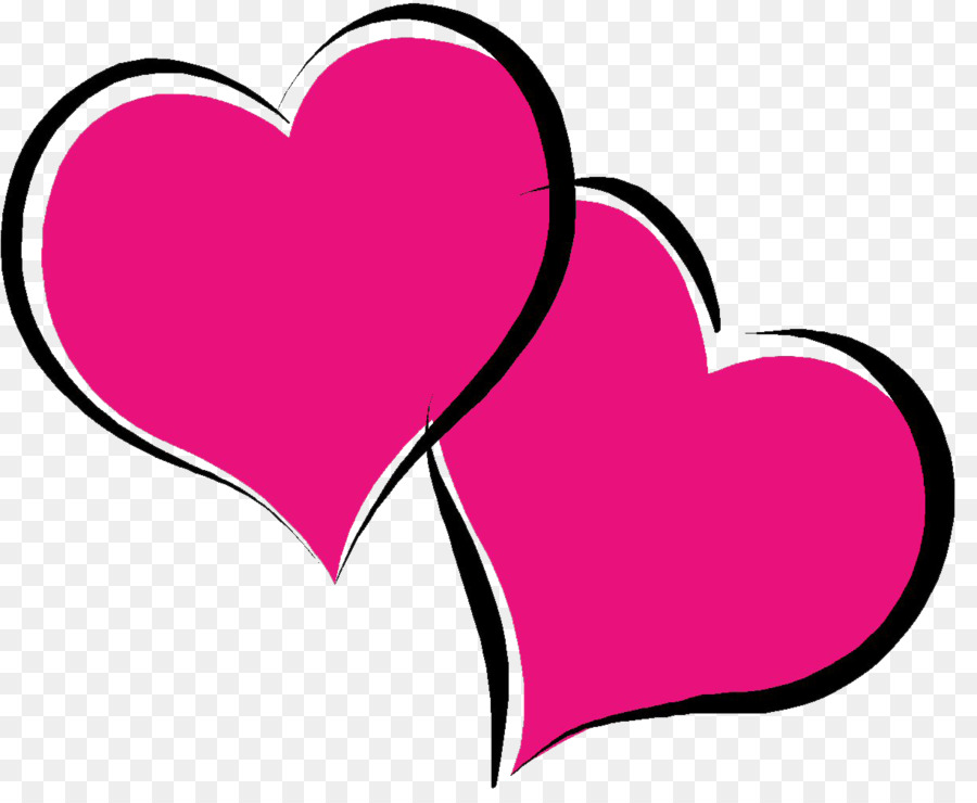 Valentines Day Heart Cupid Clip art - Hot Pink Heart PNG Pic png download - 1227*992 - Free Transparent  png Download.