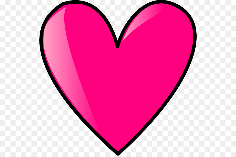 Free Clip art - pink heart png download - 600*595 - Free Transparent  png Download.