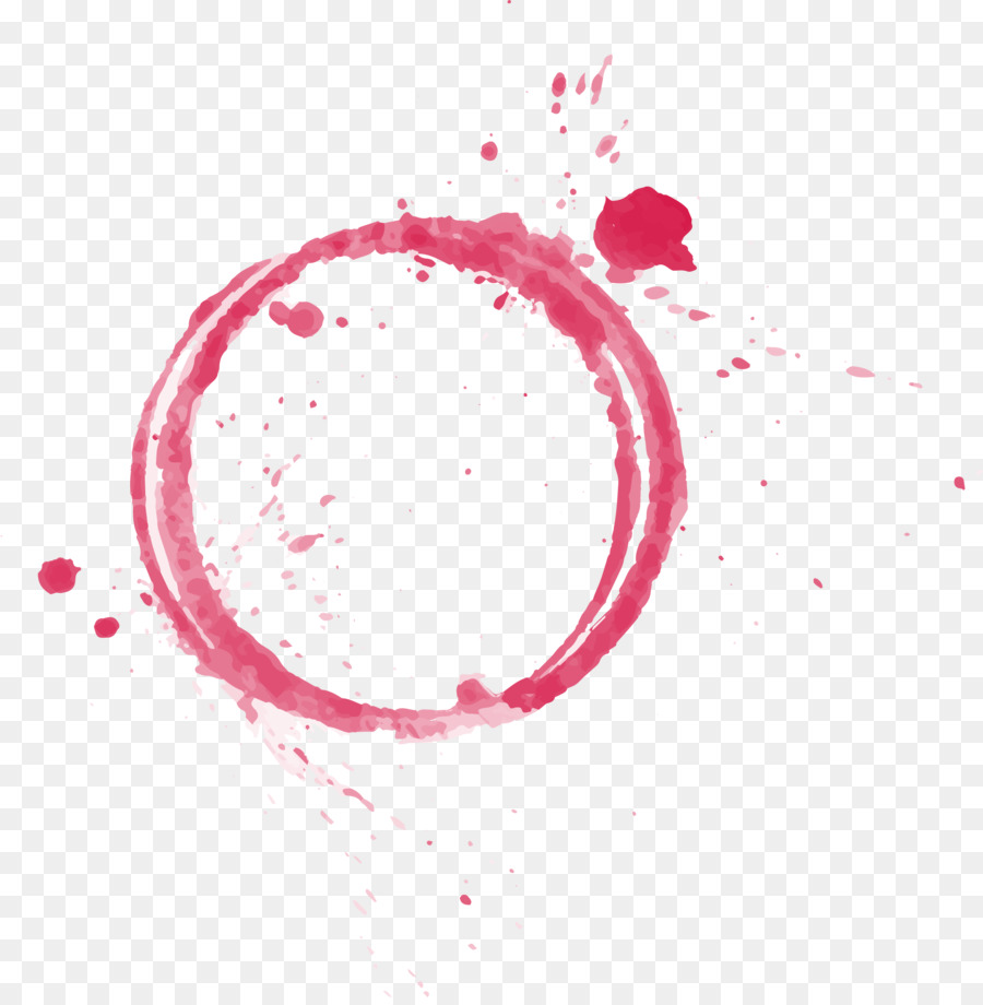 Ink Watercolor painting - Hand painted pink drop circle png download - 2001*2030 - Free Transparent Ink png Download.