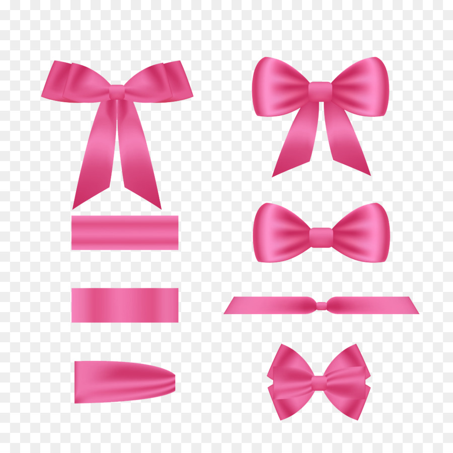 Ribbon Euclidean vector Download - Pink ribbon bow png download - 1024*1024 - Free Transparent Ribbon png Download.