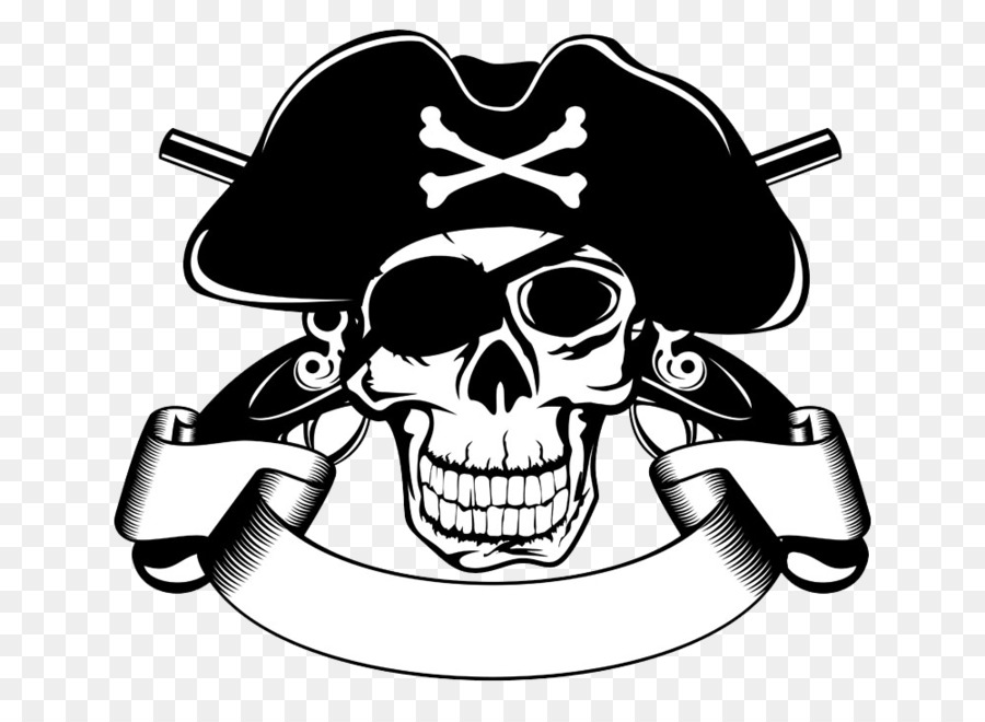 Piracy Skull Stock illustration Clip art - Pirate Skull Vector png download - 1000*721 - Free Transparent Piracy png Download.