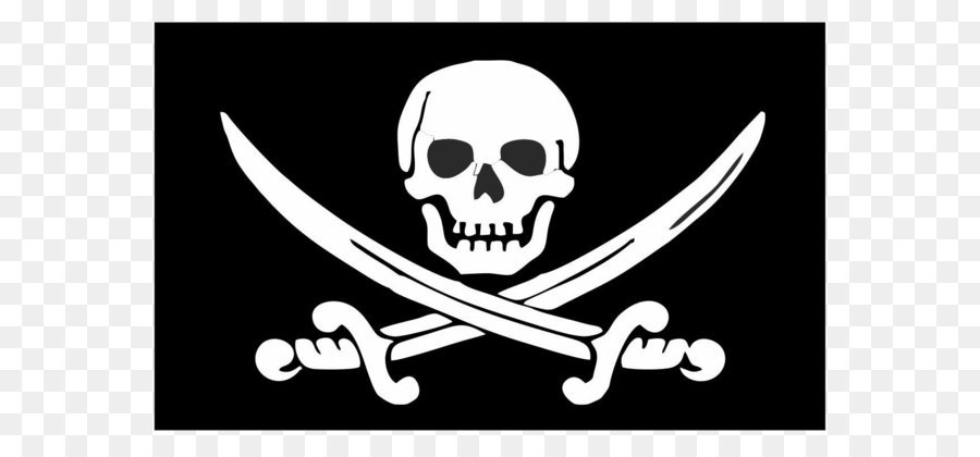 Jolly Roger Piracy Flag T-shirt Skull and crossbones - Pirate flag PNG png download - 1250*800 - Free Transparent Jolly Roger png Download.