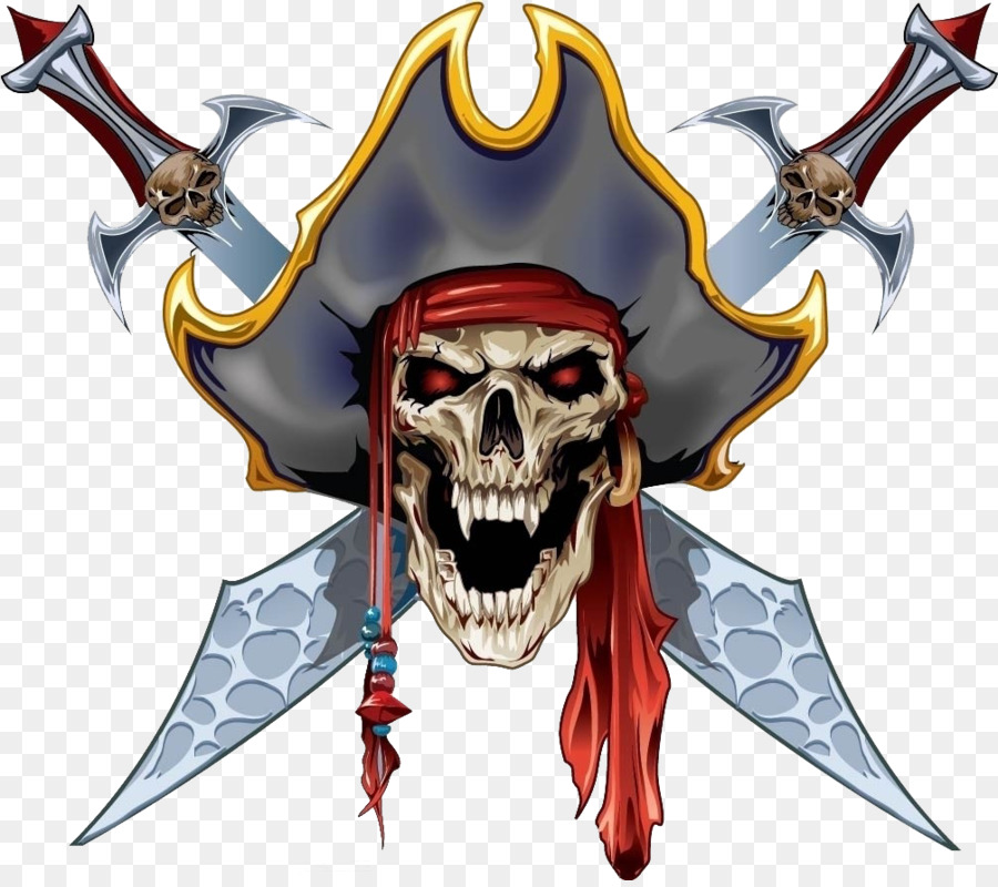 Tattoo Skull Piracy Flash Paper - Pirate skull material png download - 1006*888 - Free Transparent Tattoo png Download.