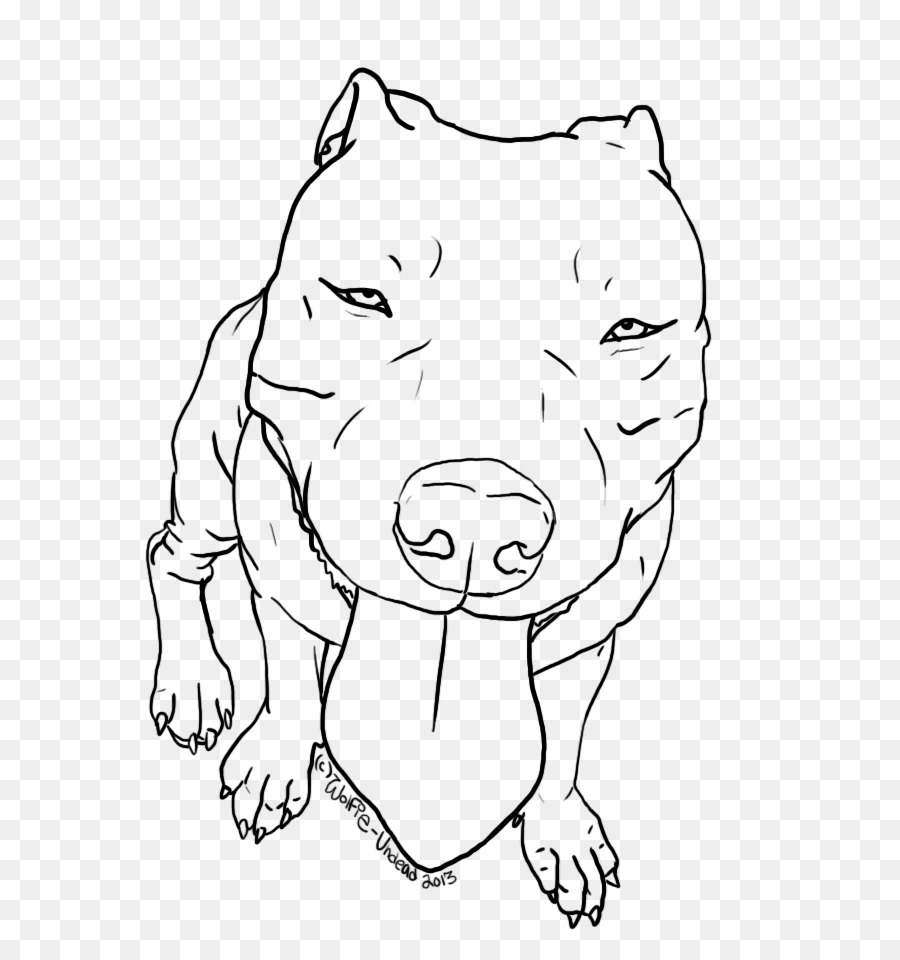 American Pit Bull Terrier Bulldog Drawing Line art - undead png download - 640*960 - Free Transparent Pit Bull png Download.