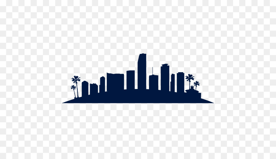 Miami Skyline Silhouette Clip art - city silhouette png download - 512*512 - Free Transparent Miami png Download.