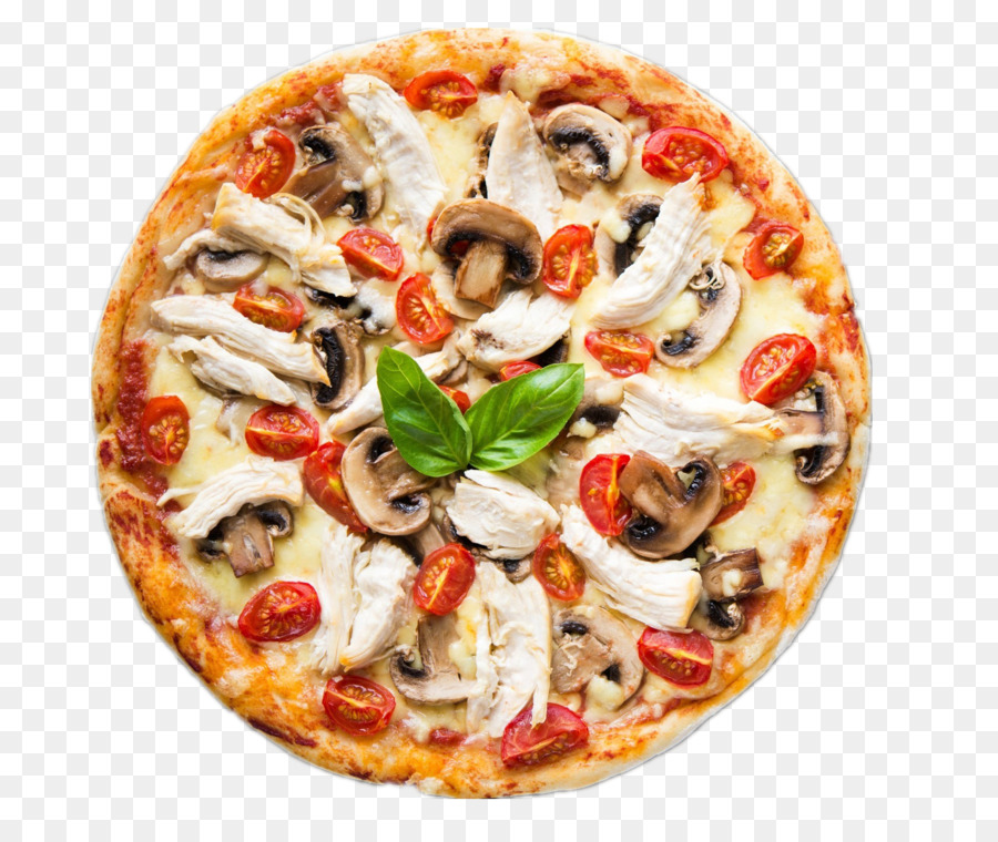 Pizza Italian cuisine Take-out Barbecue chicken - Mushroom pizza png download - 1901*1600 - Free Transparent  Pizza png Download.
