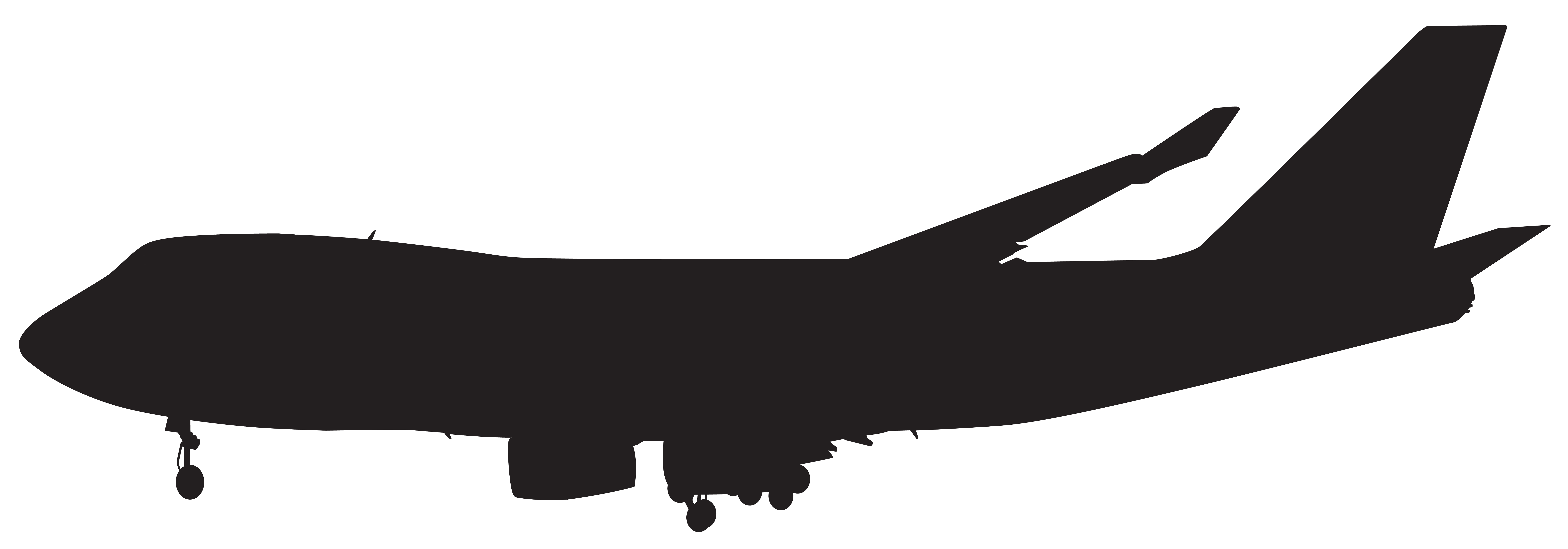 Airplane Aircraft Boeing 747 Silhouette Aviation - airplane png ...