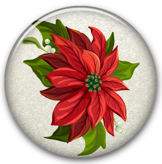 Poinsettia Christmas Wreath Clip Art Water Droplets Fall On Flowers Png Download