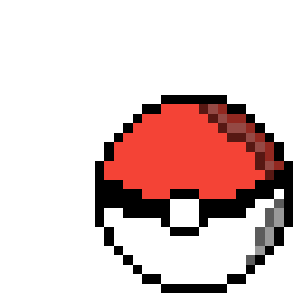 Pixel Art Pokeball Open, HD Png Download, png download