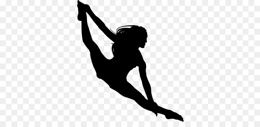 Wall decal Dance Silhouette Acrobatics - Silhouette png download - 374*422 - Free Transparent Wall Decal png Download.