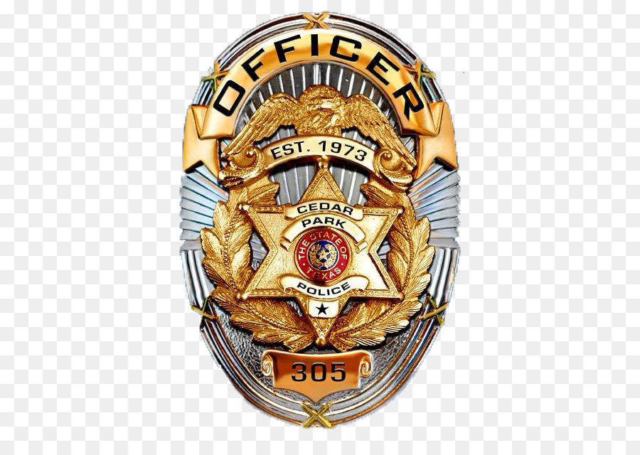 Badge Cedar Park Police Department Brushy Creek Police officer - texas highway deaths png download - 530*631 - Free Transparent Badge png Download.