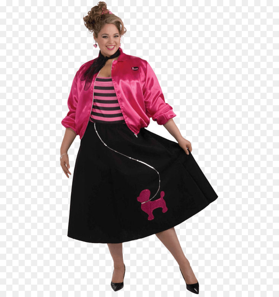 1950s Poodle skirt Clothing sizes Costume - jacket png download - 600*951 - Free Transparent Poodle Skirt png Download.