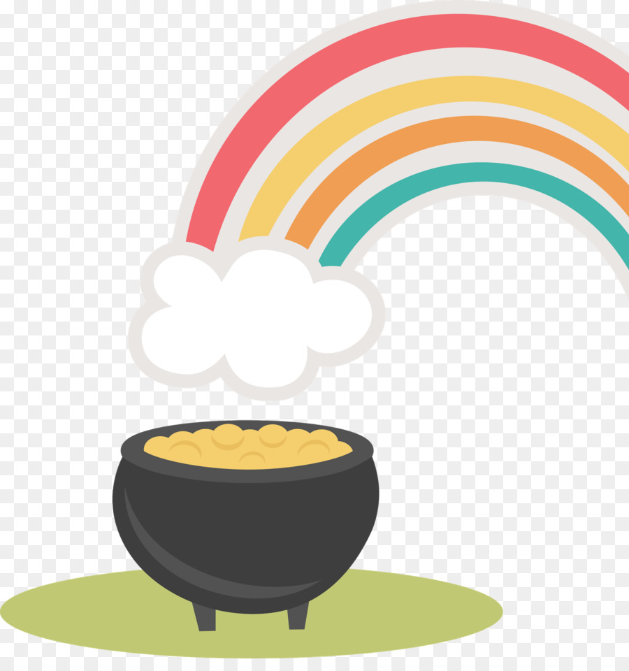 Gold Rainbow - pot of gold png download - 1529*1600 - Free Transparent Gold png Download.