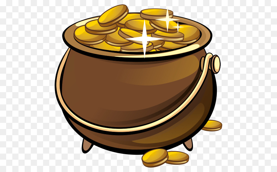 Gold coin Leprechaun Money - gold pot png download - 580*560 - Free Transparent Gold png Download.