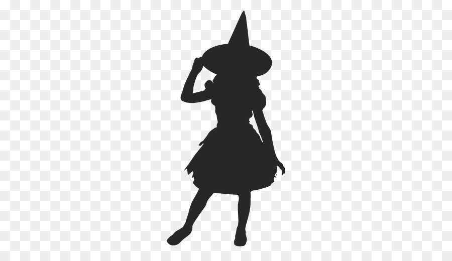 Silhouette Costume - witch vector png download - 512*512 - Free Transparent Silhouette png Download.