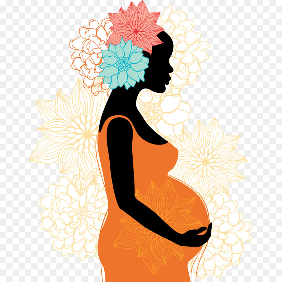 Pregnancy Silhouette Woman Clip art - Pregnant woman png download - 1000*1000 - Free Transparent Pregnancy png Download.
