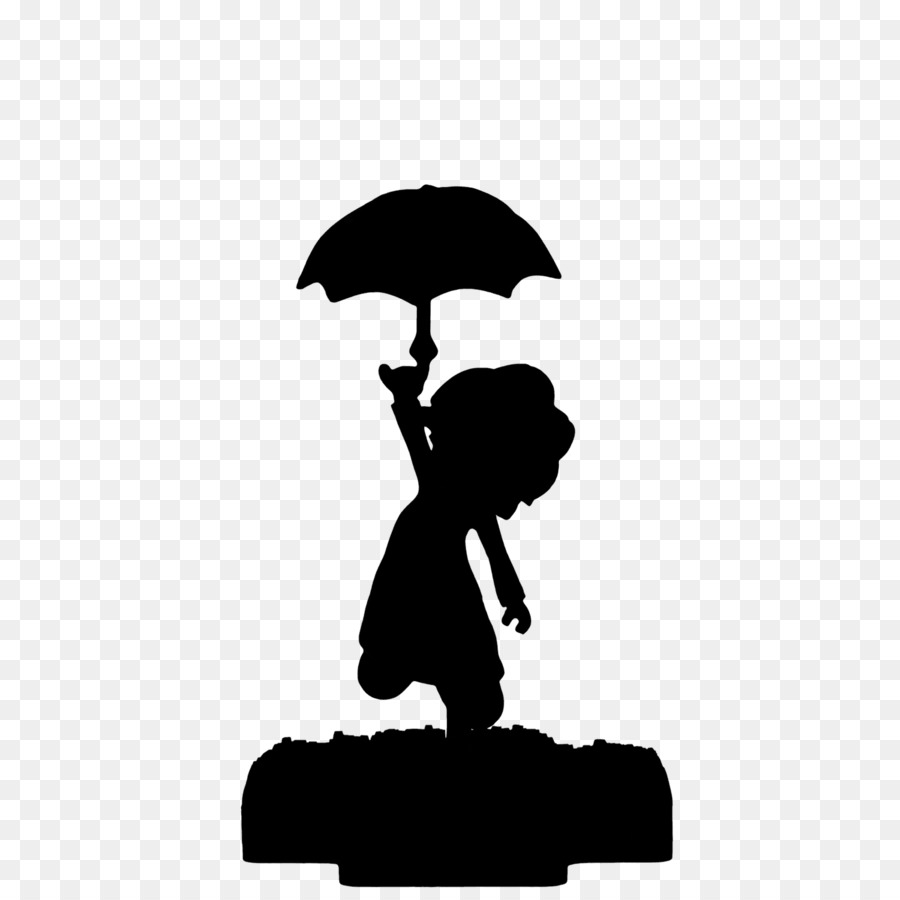 Девочка с зонтиком PNG на прозрачном фоне