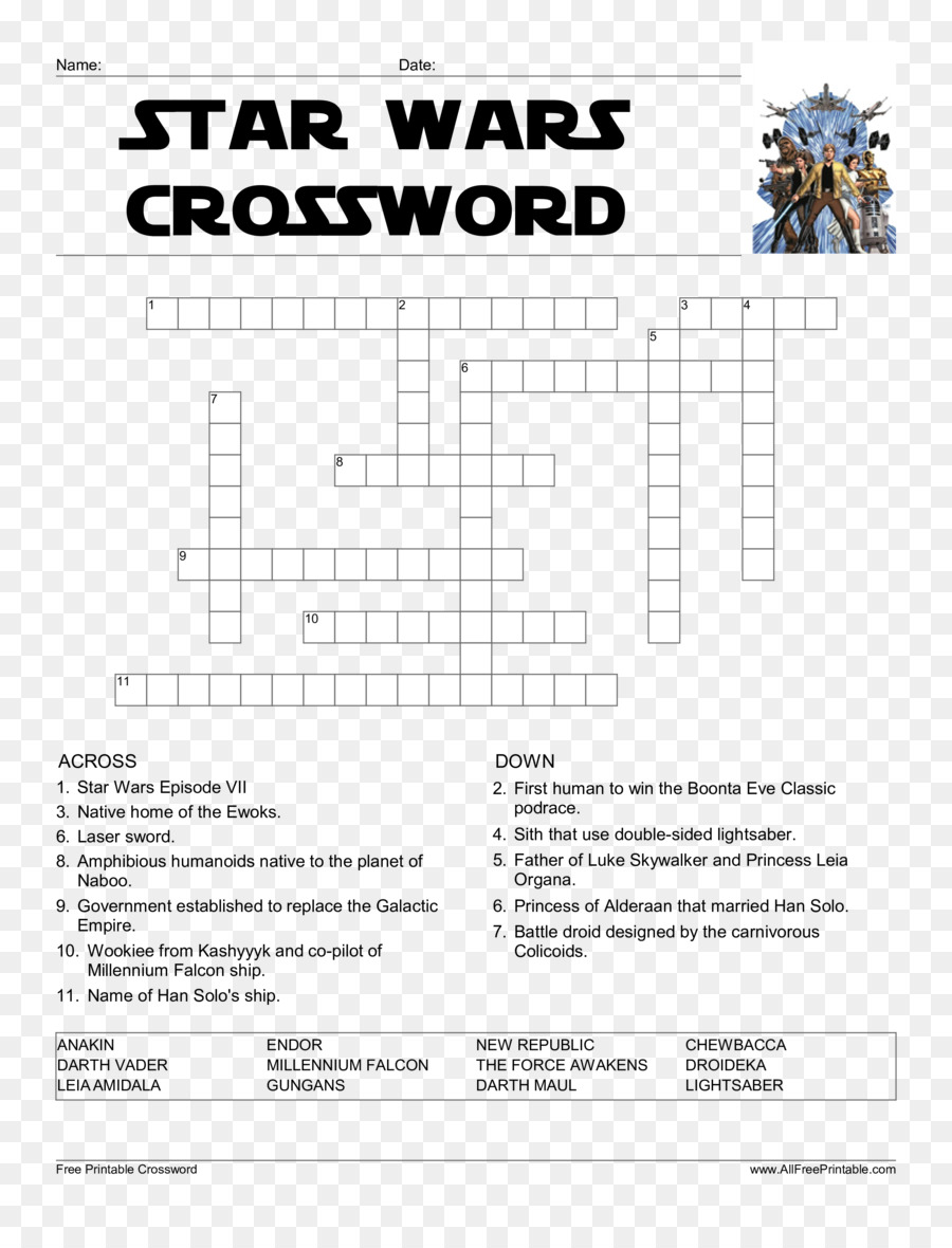 Kylo Ren Crossword Star Wars Word search Puzzle - star wars png download - 2550*3300 - Free Transparent KYLO REN png Download.