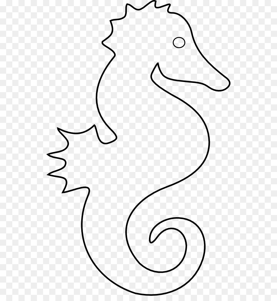 Mister Seahorse Coloring book Child Clip art - Octopus Outline Cliparts png download - 598*963 - Free Transparent  Seahorse png Download.