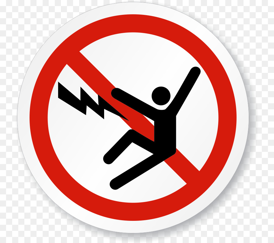 Sign Electrical injury Symbol Electricity Clip art - Prohibited Sign png download - 800*800 - Free Transparent Sign png Download.