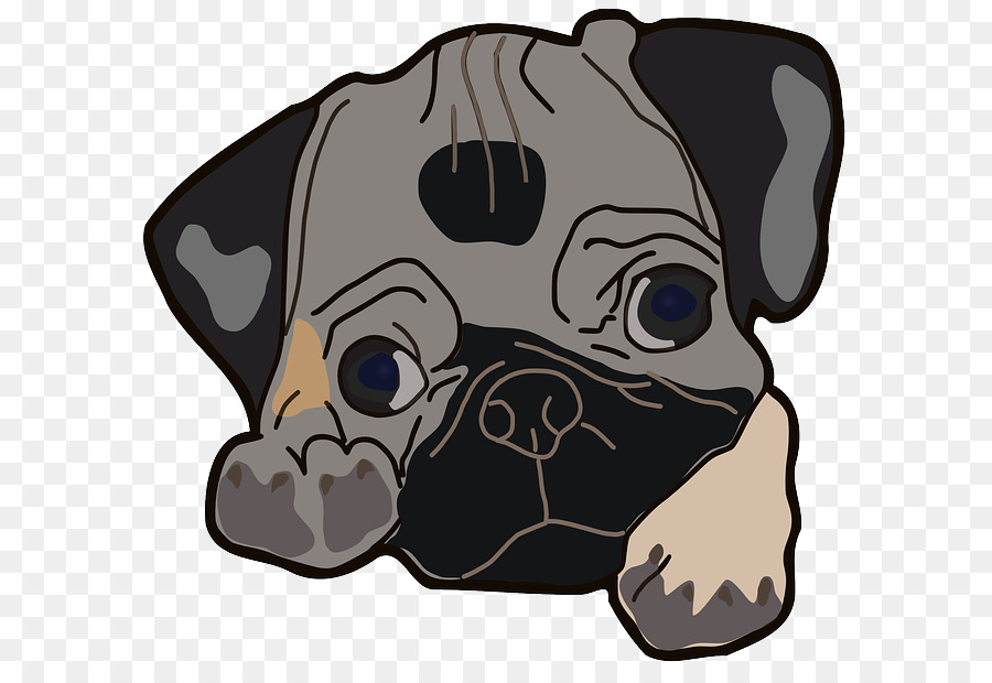 Pug Puppy Chinese Crested Dog Clip art - Tibetan Terrier png download - 640*617 - Free Transparent Pug png Download.