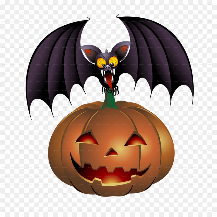 Halloween Pumpkin Animation Clip art - bat png download - 5000*5000 - Free Transparent Halloween  png Download.