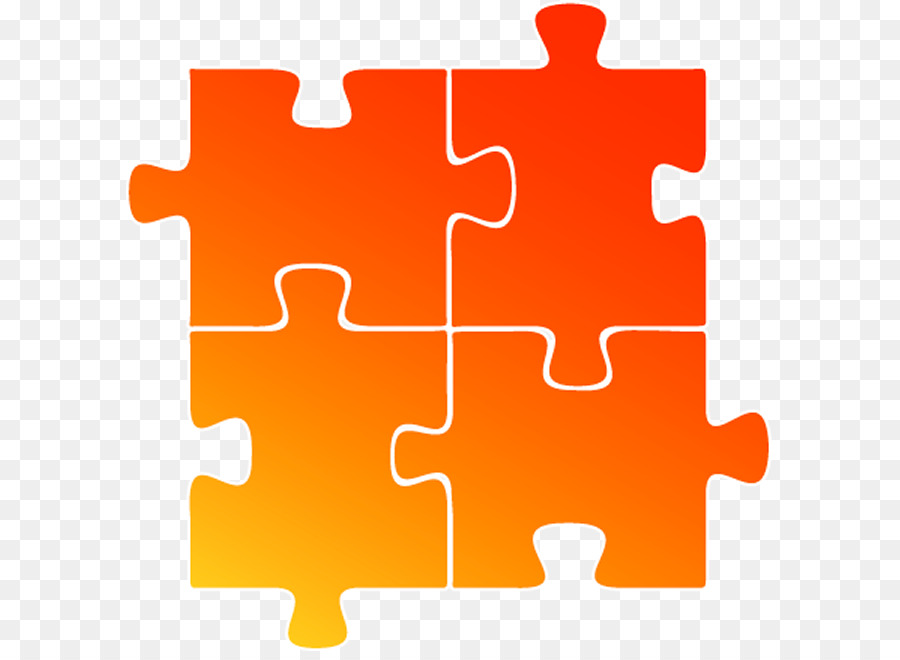 Jigsaw Puzzle Pieces, Orange.png -  png download - 647*651 - Free Transparent Royaltyfree png Download.