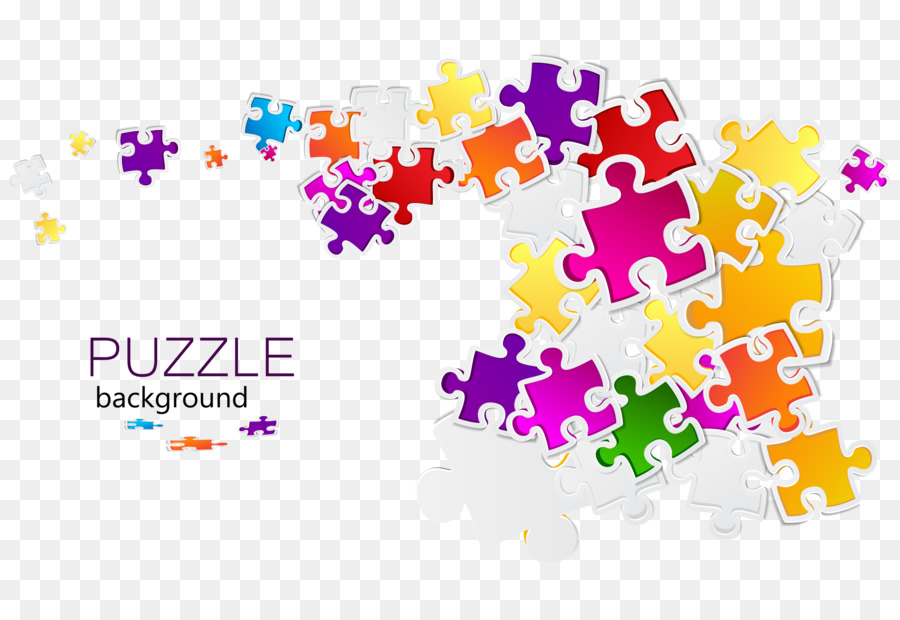 Jigsaw Puzzles Paper Puzz 3D Business Cards - Colorful puzzle background vector png download - 2579*1732 - Free Transparent Jigsaw Puzzles png Download.
