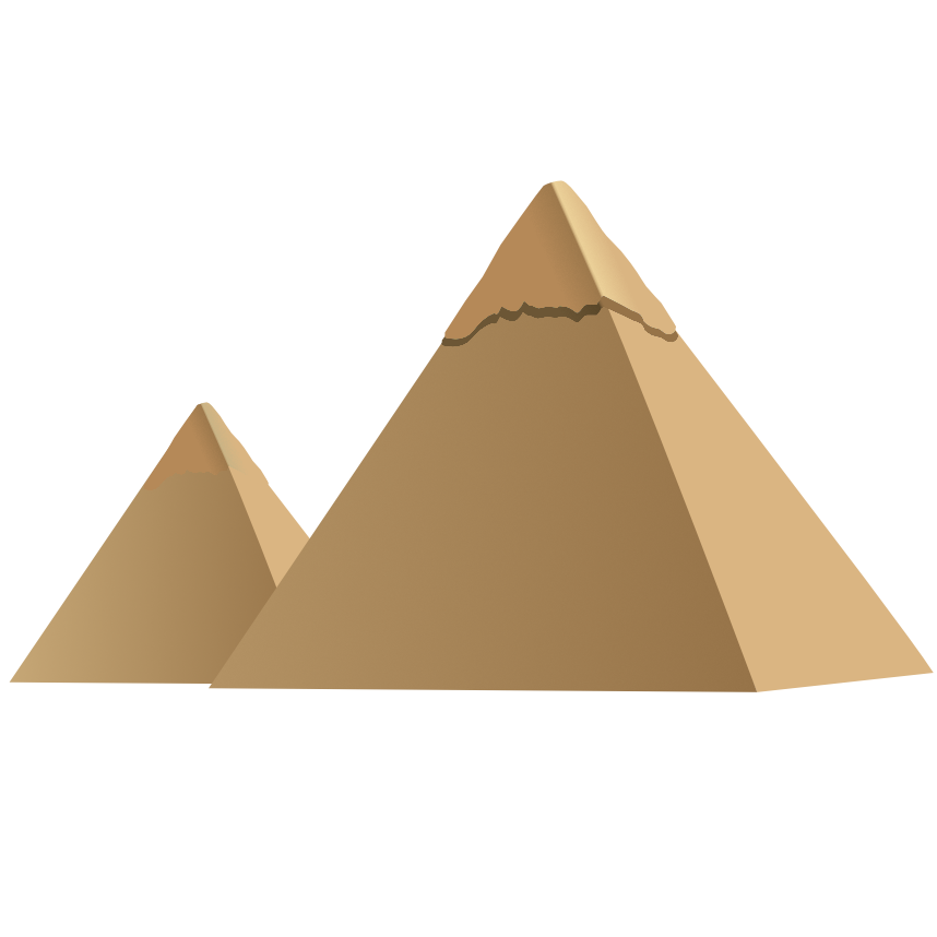 Triangle Pyramid Brown - pyramid 5 step png download - 858*858 - Free ...