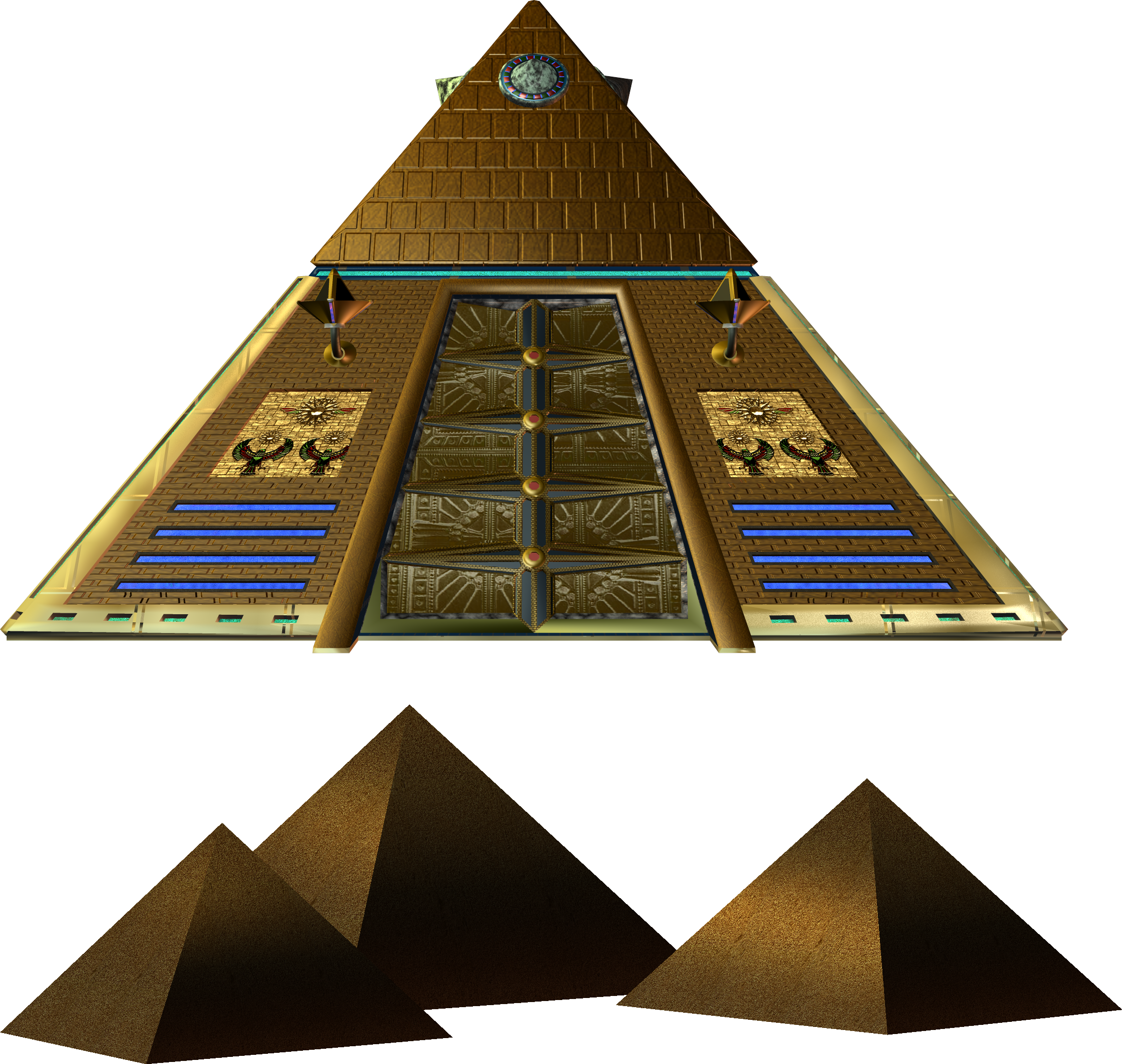 Egyptian Pyramids Pyramid Of The Sun Ancient Egypt Euclidean Png ...