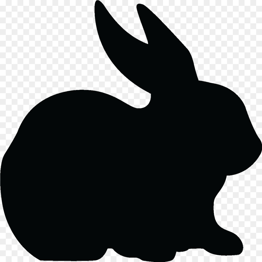 Sticker Silhouette Clip art - rabbit png download - 1200*1200 - Free Transparent Sticker png Download.