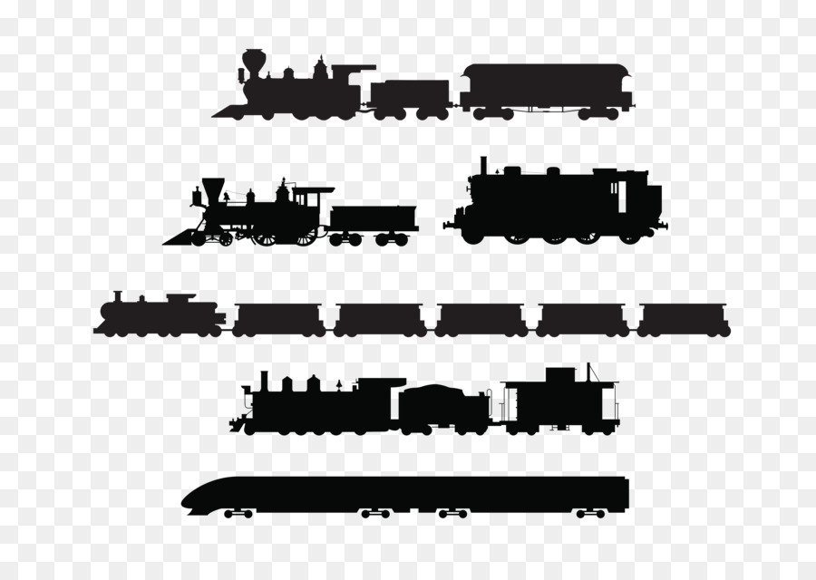 Train Rail transport Silhouette Locomotive - Stick figure black train png download - 5833*4083 - Free Transparent Train png Download.