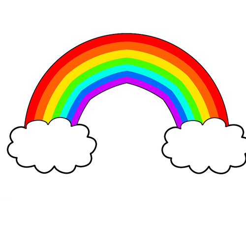Animation Cartoon Rainbow Drawing - rainbow png download - 500*500 ...