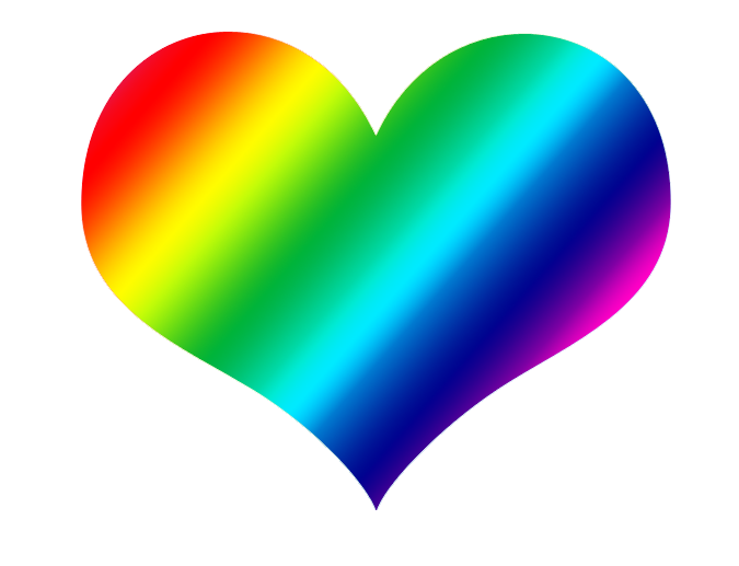 Rainbow Heart Arc Rainbow Png Download 675517 Free Transparent