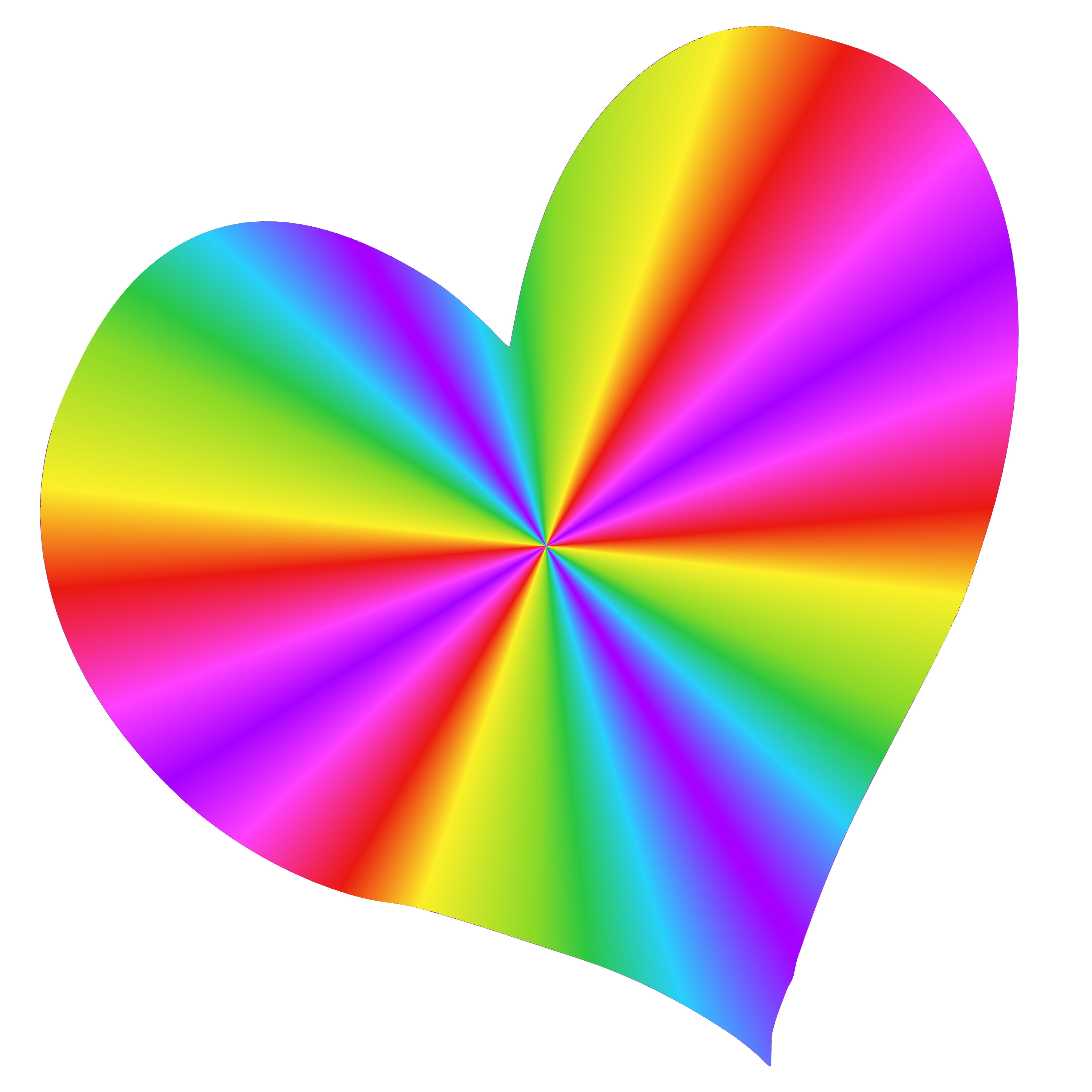 Rainbow Heart Royalty Free Gif Animated Sticker Free Png | My XXX Hot Girl