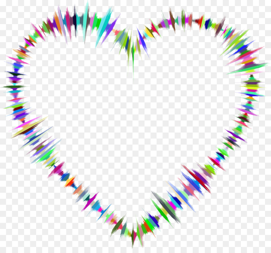 Heart sounds Wave Clip art - rainbow png download - 2341*2150 - Free Transparent  png Download.