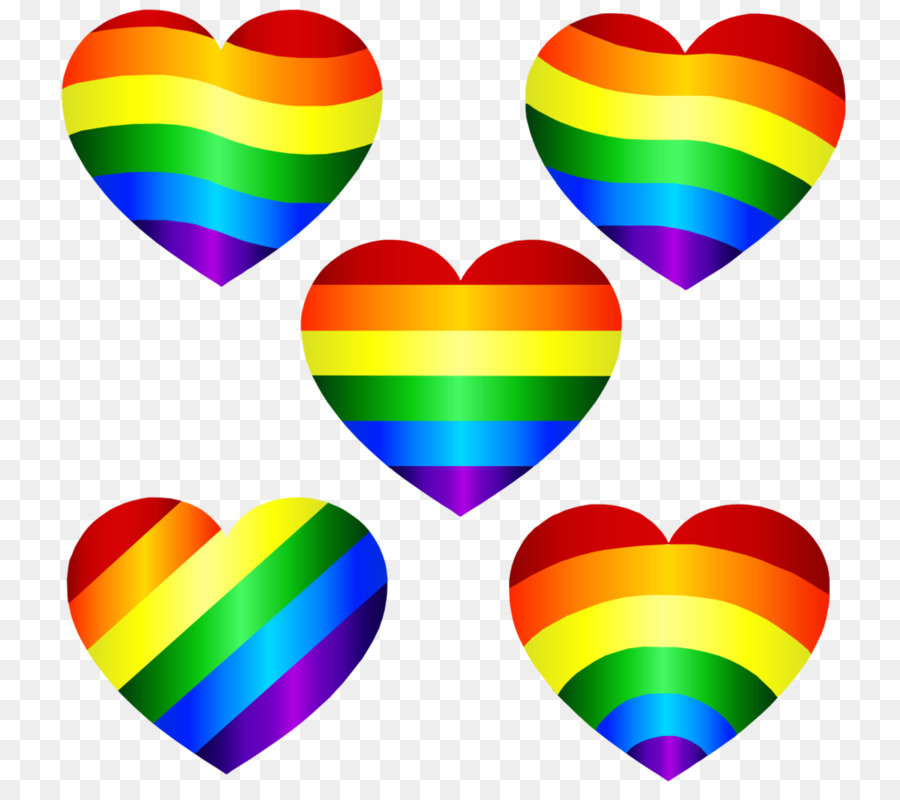 Color Drawing Heart - lovely rainbow png download - 1024*903 - Free Transparent Color png Download.